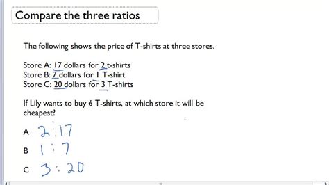 Comparing Ratios Word Problems Example 2 Video Arithmetic Ck