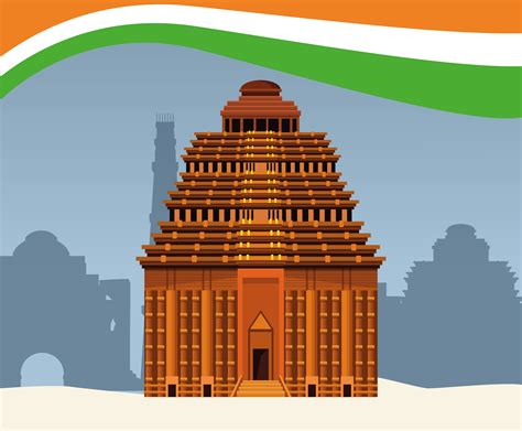 India National Monument Building Architecture 689233 Vector Art At Vecteezy