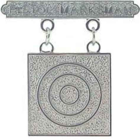 Us Marine Corps Pistol Marksman Qualification Badge Official Size