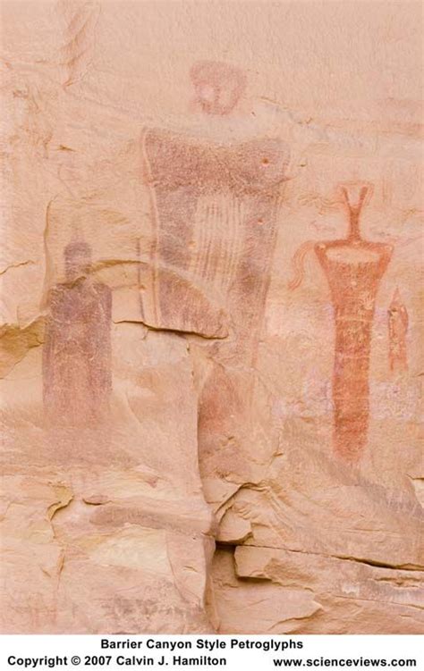 Barrier Canyon Petroglyphs Utah Calvin J Hamilton Petroglyphs Art