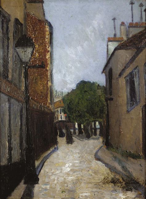 Norvins Street And Tertre Square At Montmartre Maurice Utrillo 1883