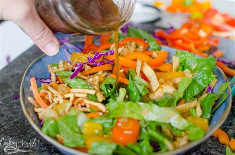 Many restaurant versions of chinese chicken salad, including the cheesecake factory use wonton strips and crispy rice noodles. Chinese Chicken Salad with Homemade Dressing - Cooking ...