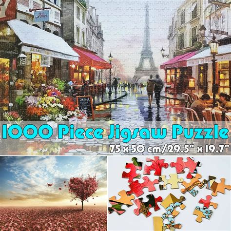 1000 Piece Jigsaw Puzzle Toy Diy Assembly Cardboard Landscapes