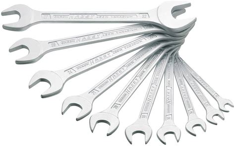 Gedore 6079750 H 6 120 Double Ended Open Ring Spanner Set Din 3110