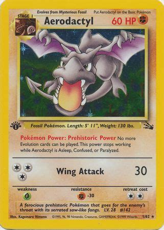 | 1st edition pokemon card authentic pokémon original sets wotc 1999 era. Aerodactyl - Fossil 1st Edition - Pokemon | TrollAndToad