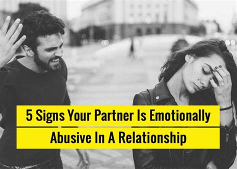 5 Signs Your Partner Is Emotionally Abusive In Relationship Revive Zone