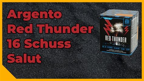 Argento Red Thunder Brachial Laute Salutbatterie Batch 2022 16