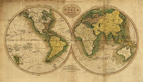 Los Mapas Del Mundo Viejos