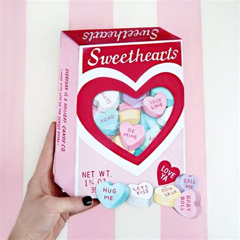 Printable Sweetheart Candy Box