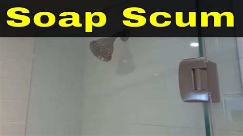 how to clean soap scum off shower doors tutorial youtube