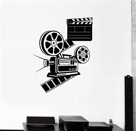 Vintage Movie Era Vinyl Wall Decal Cinema Room Movie Lover Film Sticker