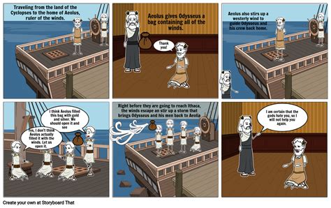 The Odyssey Book 10 Comic Strip Storyboard By Surina