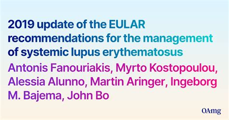 Pdf 2019 Update Of The Eular Recommendations For The Management Of