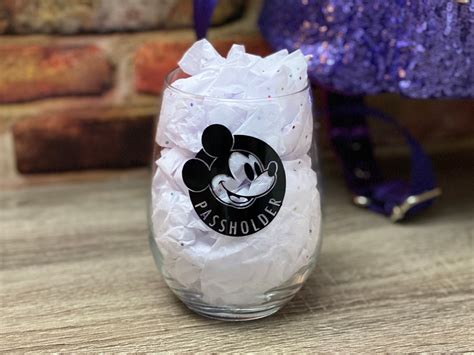 Passholder Cup Disneyland Cup Disney Ap Cup Wine Glass Etsy