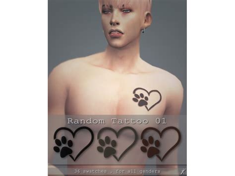Random Tattoo 01 By Quirkykyimu Tattoos Paw Print Tattoo