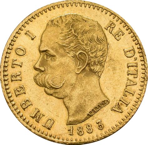 The italian lira was the currency of italy from 1861 until 2002, when it was replaced by the euro. Italian 20 Lire Gold Coin Umberto I - $344