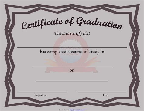 Graduation Certificate Template Download Printable Pdf Templateroller