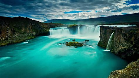 Godafoss Waterfall North Iceland Wallpapers Hd Wallpapers Id 29139