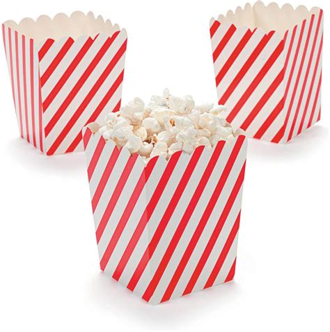 Fun365 Mini Red And White Striped Popcorn Boxes Amazonca Home And Kitchen