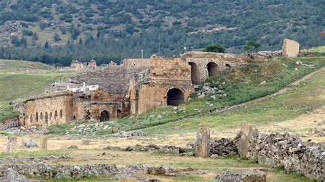 Homeless dogs in the amphitheater of the ancient antique city of hierapolis. Turkey - 69 of 81 - Pamukkale - Hierapolis - Ancient City ...