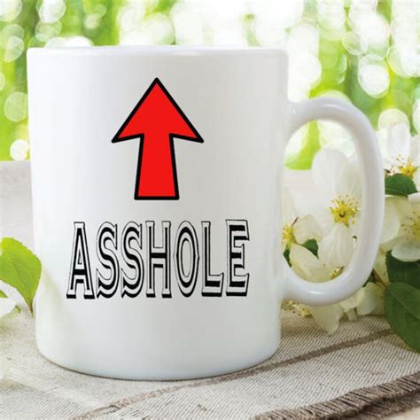 novelty tea cup asshole coffee mug joke coffee mug handmade etsy