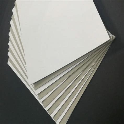 China 3mm Coated Duplex Boards White Grey Back China White Duplex