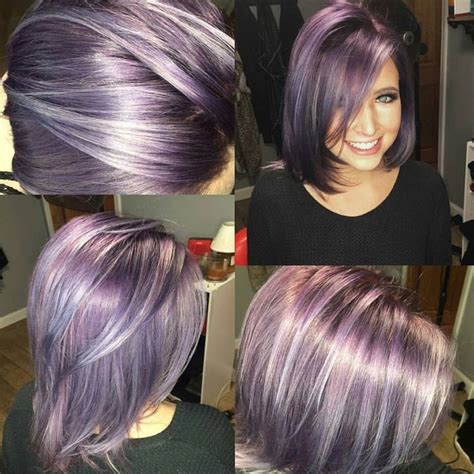 Best 25 Purple Grey Hair Ideas On Pinterest Silver