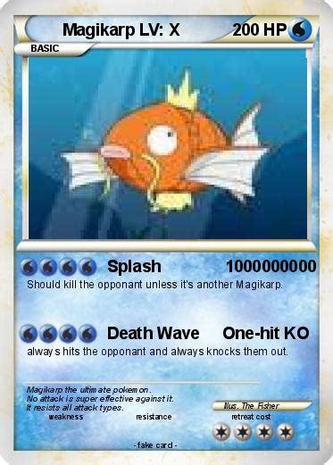 Pokemon card magikarp & wailord gx sr tag team sm9 holo 099/095 japan. Pokémon Magikarp LV X 8 8 - Splash 1000000000 - My Pokemon Card