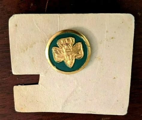 Vintage Girl Scout Friendship Pin Gold Eagle Circa 1960s 70s 8 00 Picclick