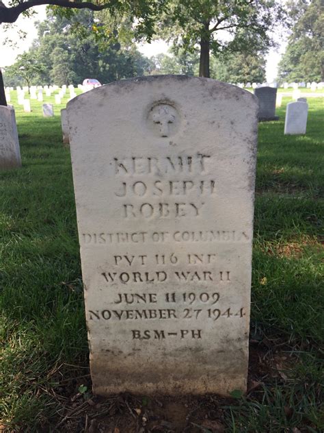 116th Infantry Regiment Roll Of Honor Pvt Kermit Joseph Robey