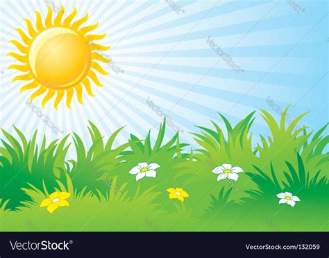 Sunny Day Background Royalty Free Vector Image