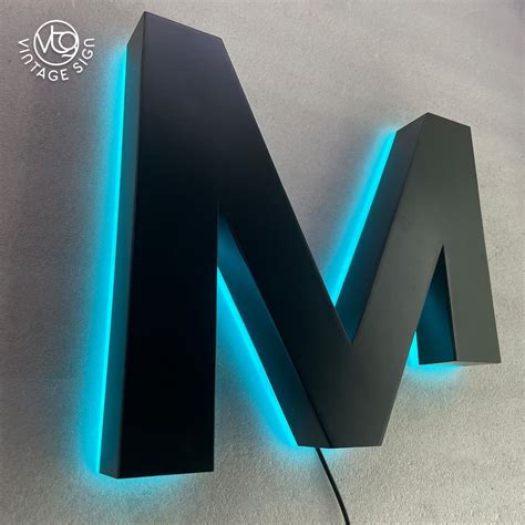 Custom Led Illuminated 3d Stainless Steel Backlit Channel Letters Logo