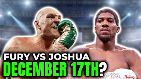 🔥tyson Fury Vs Anthony Joshua Terms Accepted November Or December Lets Go Youtube