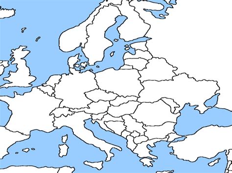 Blank Map Of Europe Teaching Resources Images And Photos Finder