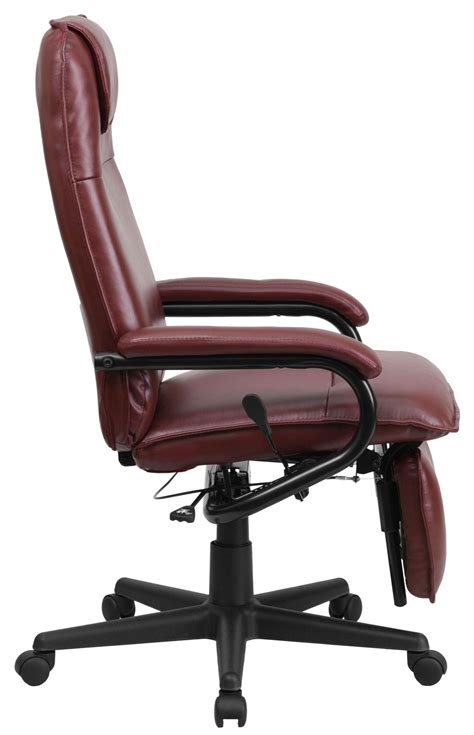 High Back Burgundy Executive Office Chair Reclining From Renegade