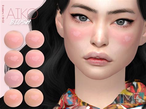 The Sims Resource Aiko Blush N53 By Izziemcfire • Sims 4 Downloads