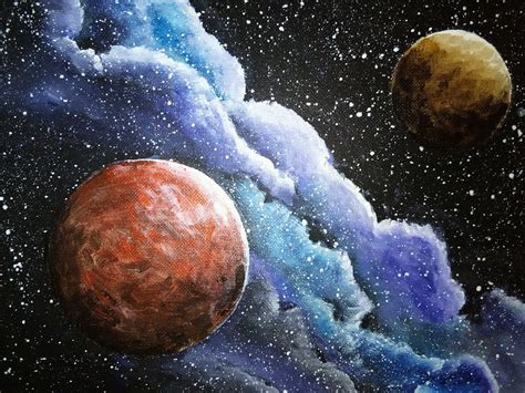 Pin By Lea Schmitt On Galaxy Planet Painting Nebula Painting