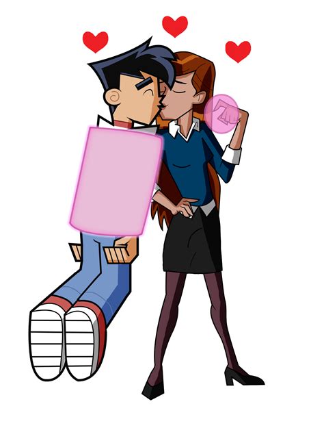 Commission 18 Danny And Gwen Kissing By Dragonrex1 On Deviantart