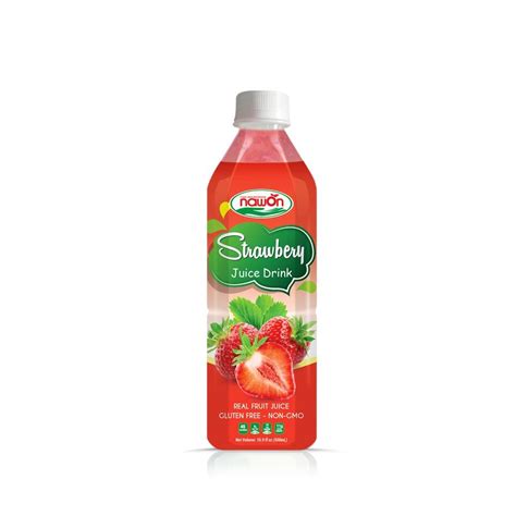 Strawberry Juice Drink 500ml Packing 24 Bottle Carton