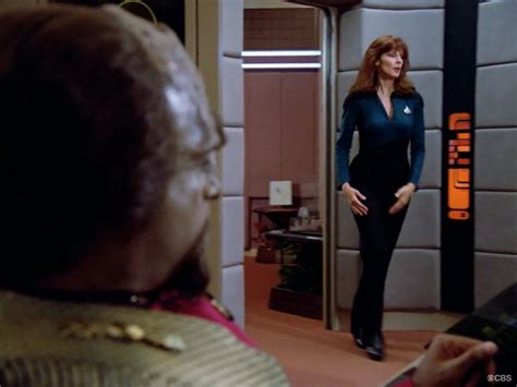 Star Trek Next Generation The Naked Now Gates Mcfadden As Dr Crusher Gates Mcfadden