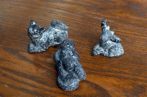 Wolf Original Soapstone Carvings 3 Pieces Soapstone Carving Carving