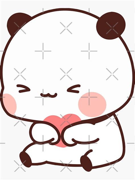 Cute Panda Bear Love Bubu Dudu Sticker For Sale By Dev Ilyass