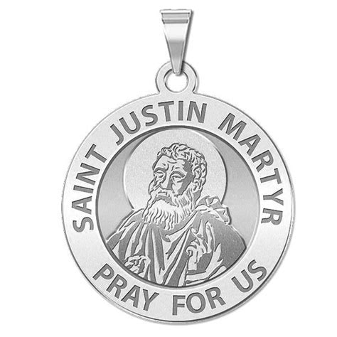 Saint Justin Martyr Religious Medal Exclusive St216 Rl