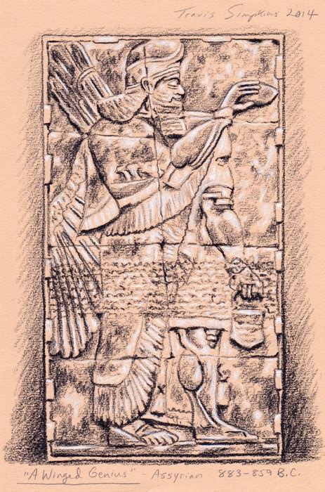 Worcester Art Museum Sketches By Travis Simpkins Ancient Assyrian