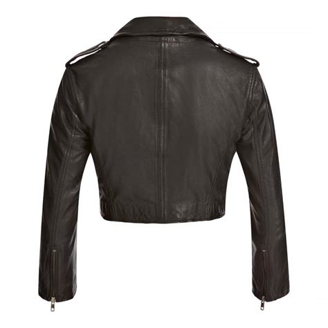 Black Thanatos Leather Biker Jacket Brandalley
