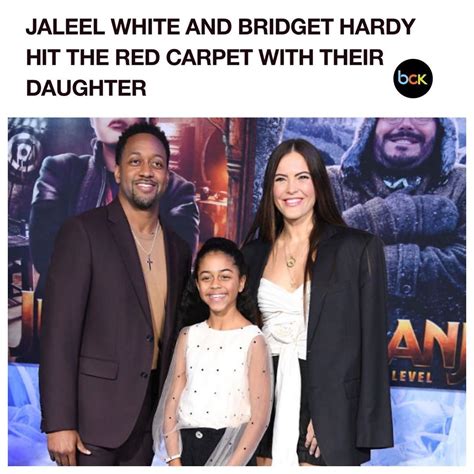 Jaleelwhite Bridgethardy And Their Daughter Were All Smiles At The