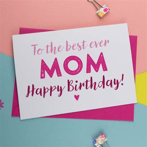The Best Mum Mom Mummy Or Mother Birthday Card By A Is For Alphabet
