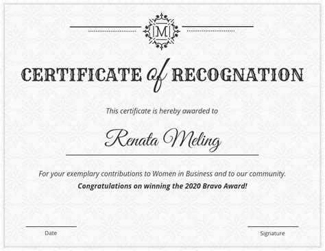 There are many designs available. Vintage Certificate of Recognition Template