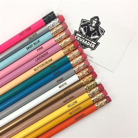 12 Custom Pencils Personalized 12 Twelve Pencil Pack Etsy Uk