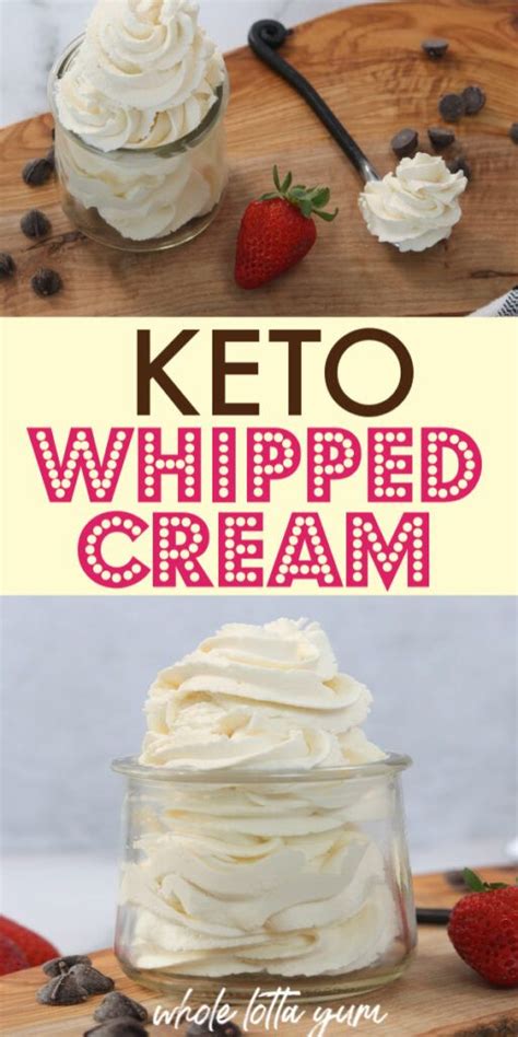 Keto Whipped Cream Keto Whipping Cream Recipe Keto Whipped Cream